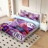 3pc Cartoon K-Pop Demon Hunters Girl Group Print Coreless Duvet Cover Set Multi Size Bedroom Dormitory Soft and Machine Washable