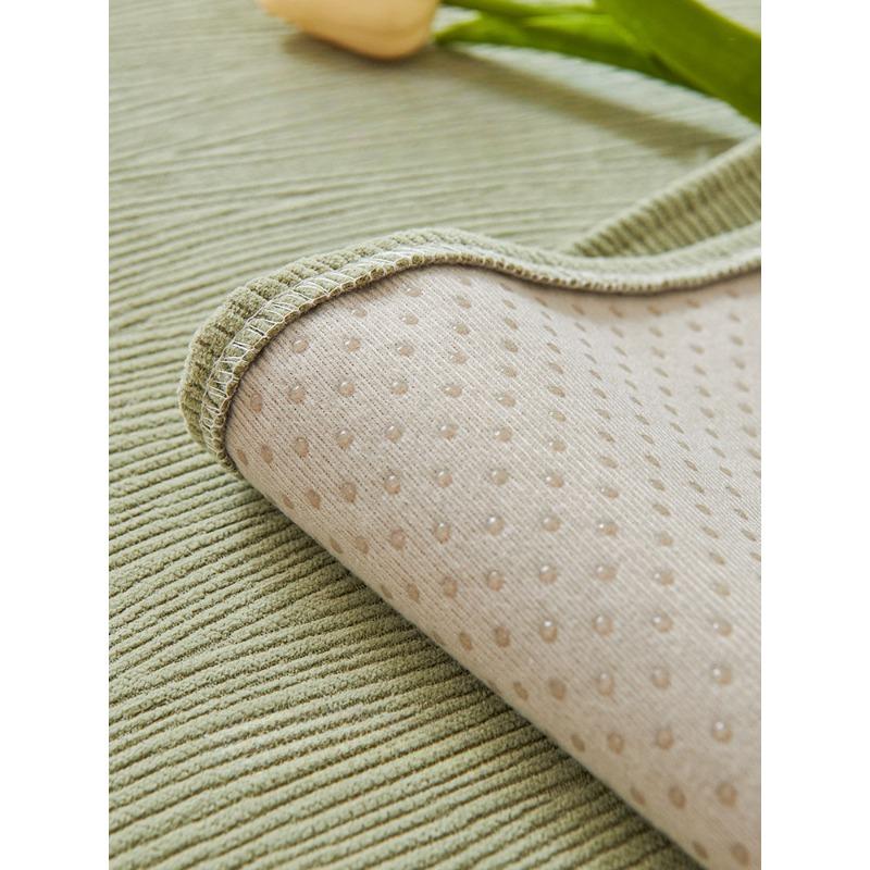 Sofa Cushion Four Seasons Universal Simple Non-Slip Pure Colored Fresh Cushion Chenille Backrest Sofa Cover Slipcover
