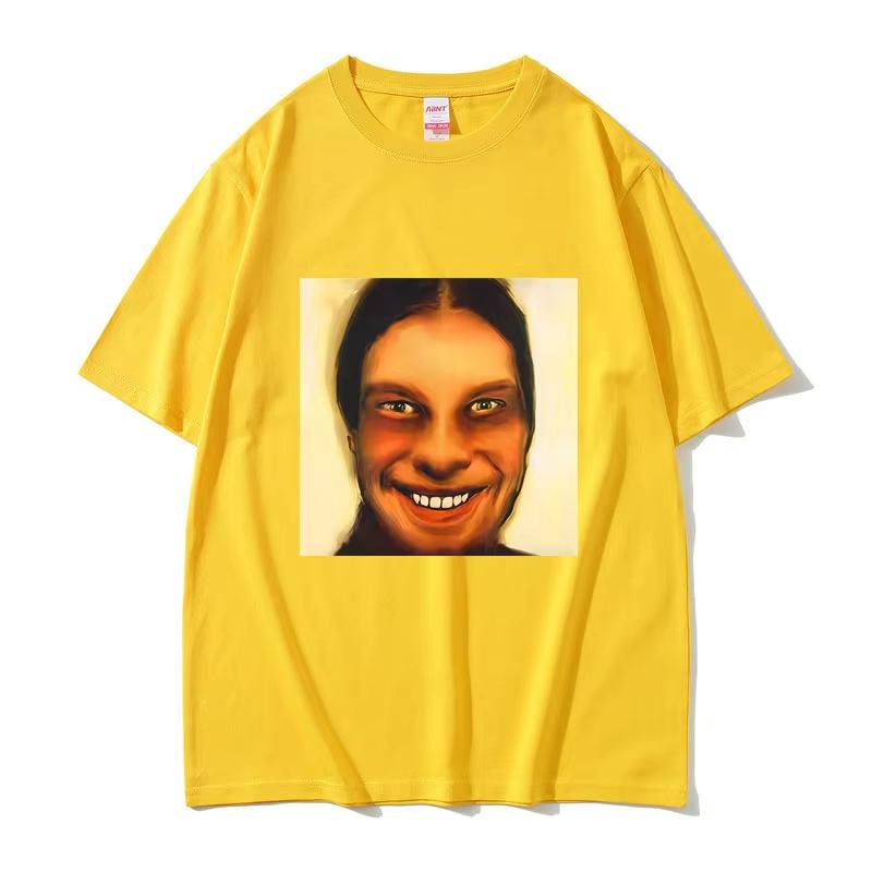 Aphex Twin Mugshot Tshirt Unisex Unisex Fashion Retro Oversized Short Sleeve Male High Quality Soft Cotton Tshirt Unisex Casual Tees