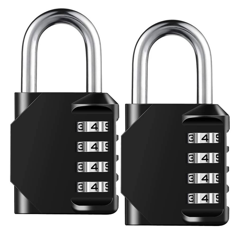 Resettable Padlock with Combination 4 Digit Suitcase Lock Safety Combination Lock  Outdoor