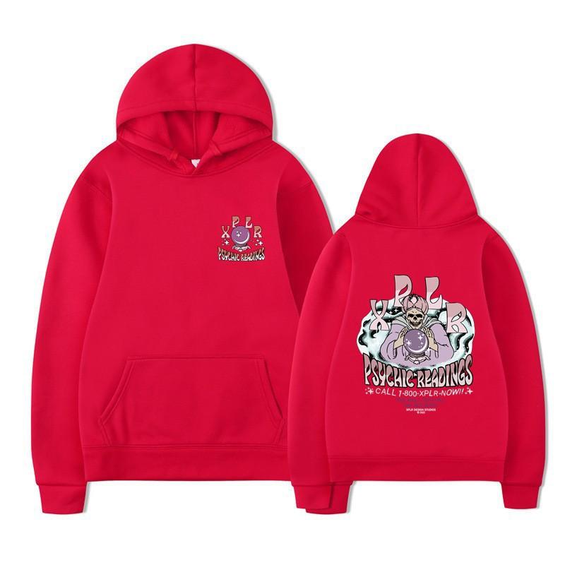 Youth Pop Casual Cute Cartoon Printed Couple Hooded Fleece Guard