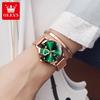 OLEVS 5189 Milanese Mesh Women's Quartz Watch with Love Diamonds