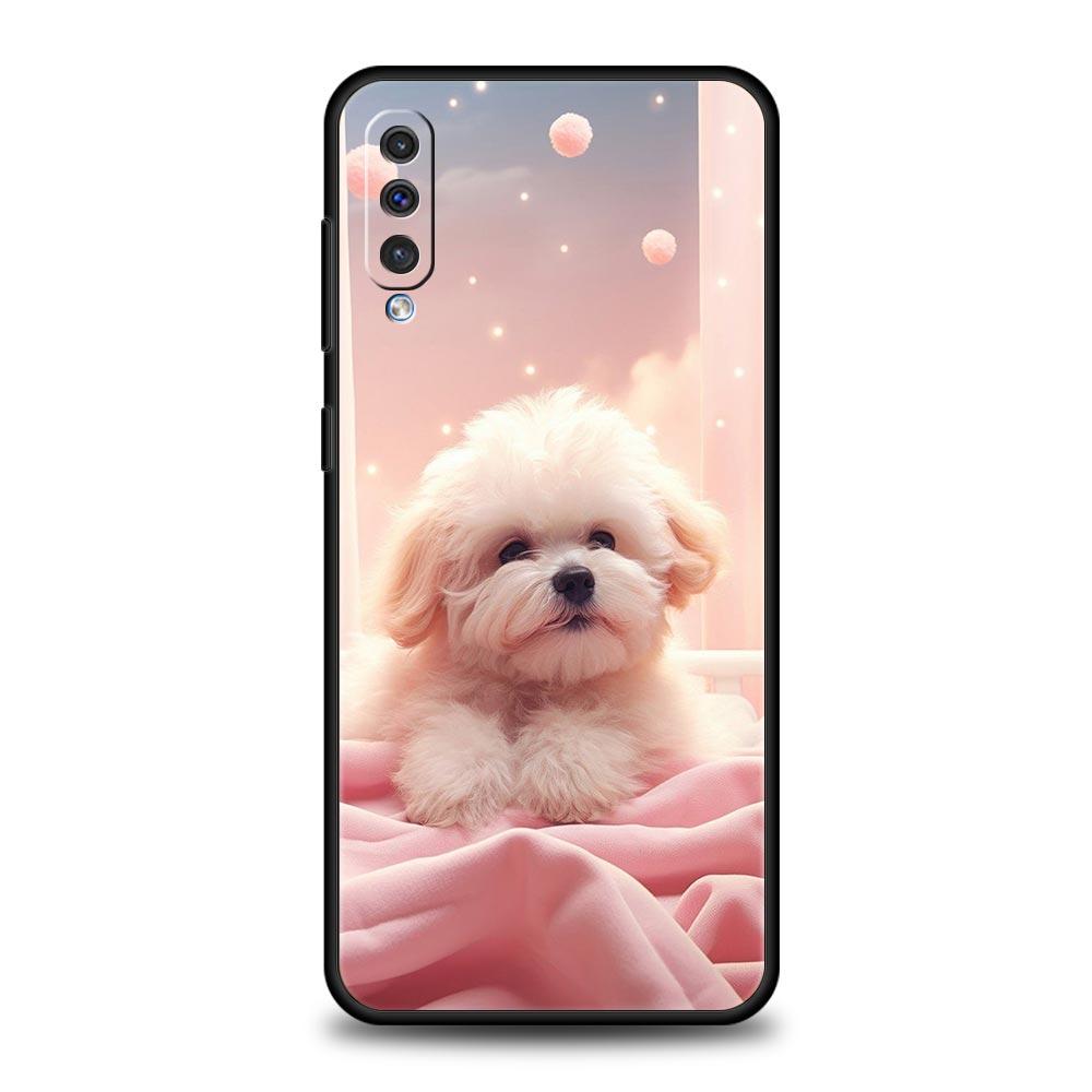 Cute Little Dog Phone Case for Samsung Galaxy A56 A54 A42 A36 A34 A26 A24 A16 A14 A12 A06 A50 A52 A10 5G Soft TPU Shell Fundas