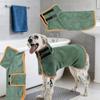 Neuer großer Hunde-Bademantel Ganzkörper-Wickel Super saugfähig Schnell trocknend Atmungsaktiv Ganzjahres-Essential