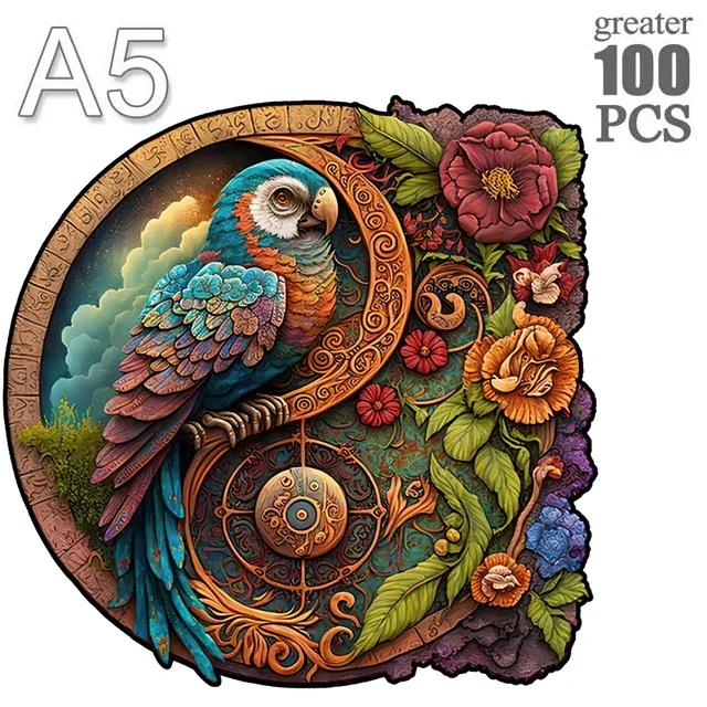 Panda A3 A4 A5 Wooden Puzzle For Adults Children Wood DIY Crafts Animal Shaped Holiday Gift Wooden Jigsaw Home Decoration