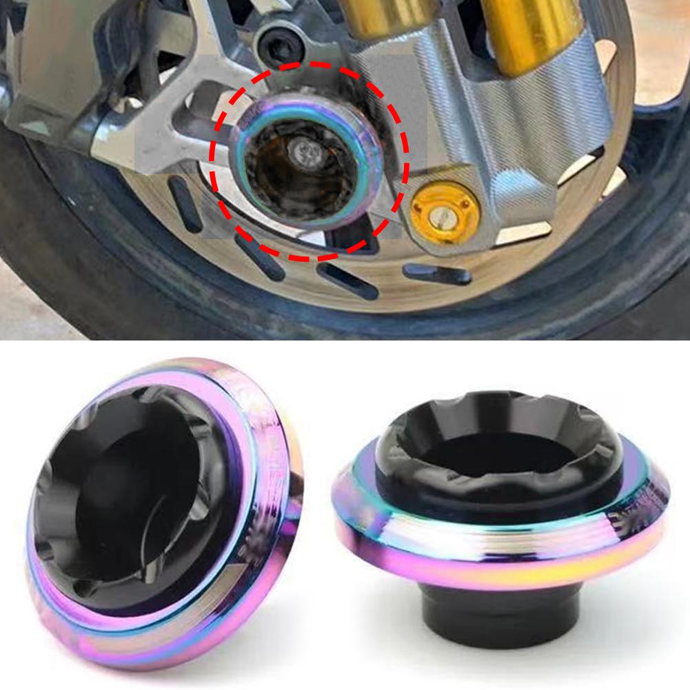 2 Stück Motorrad Aluminiumlegierung Elektroroller Zubehör Schutzpolster Anti-Kollisionsschutz Stoßdämpfende Schieberkappen