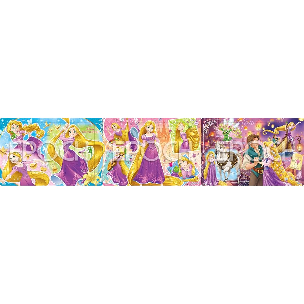 

EPOCH Disney Tangled Step Panorama Puzzle 10/15/20 Pieces Kids Toy with Base for Ages 4 and Up