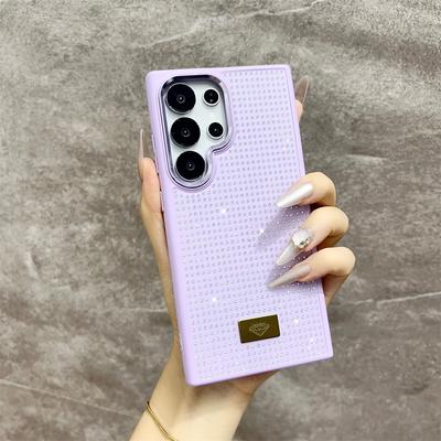 Luxus Mädchen Diamant Bling Glitzer Handyhülle für Samsung Galaxy S25 Ultra S24 S23 FE S22 S21 Plus A55 ZFLIP 6 Hochwertige Hülle