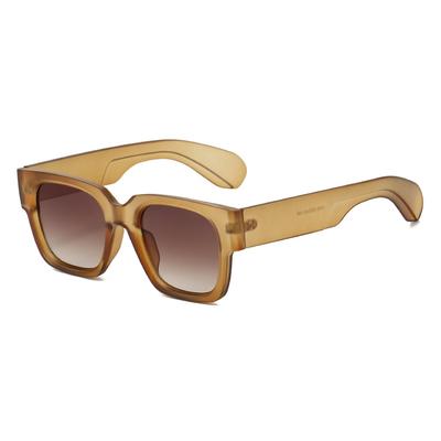 Retro Irregular Color Matching Square Women Sunglasses Y2K Personality Brand Leopard Gradient Design Men Casual Glasses UV400