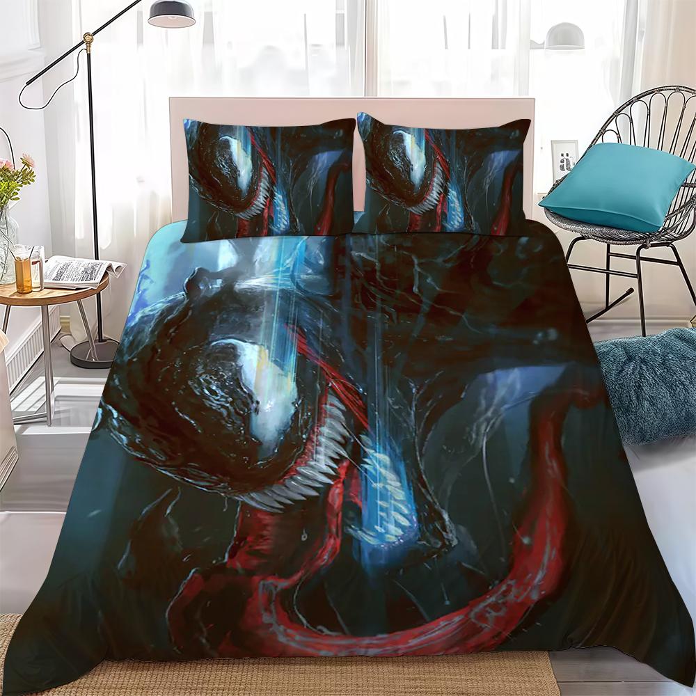 V-Venom Movie Duvet Cover Set Home Style Bedding Soft Laundry Cotton Bed 3 Piece Set Student Dormitory Gift