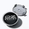 4 Stück Schwarz Silber OZ O.Z Racing Logo Emblem Auto Radnabenkappen 75MM 70MM Räder Nabenkappe Felge Nabenkappe Staubschutz Auto Zubehör