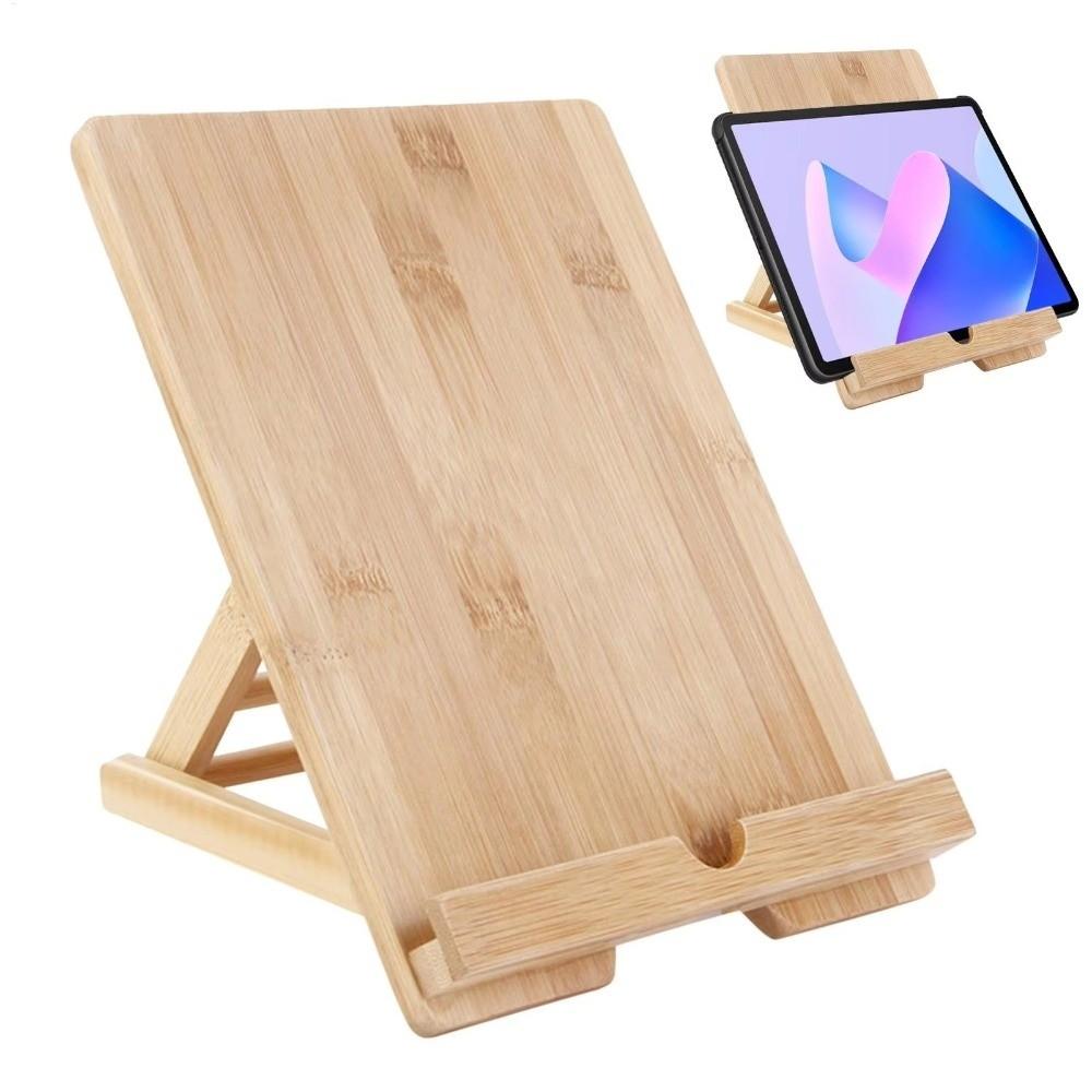 Holz Buchständer Verstellbar Küchen Kochbuchständer Schreibtisch Leseablage Halter Handyhalter
