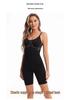 Plus Size Adjustable Waist Trainer Bodysuit with Open Crotch Leggings