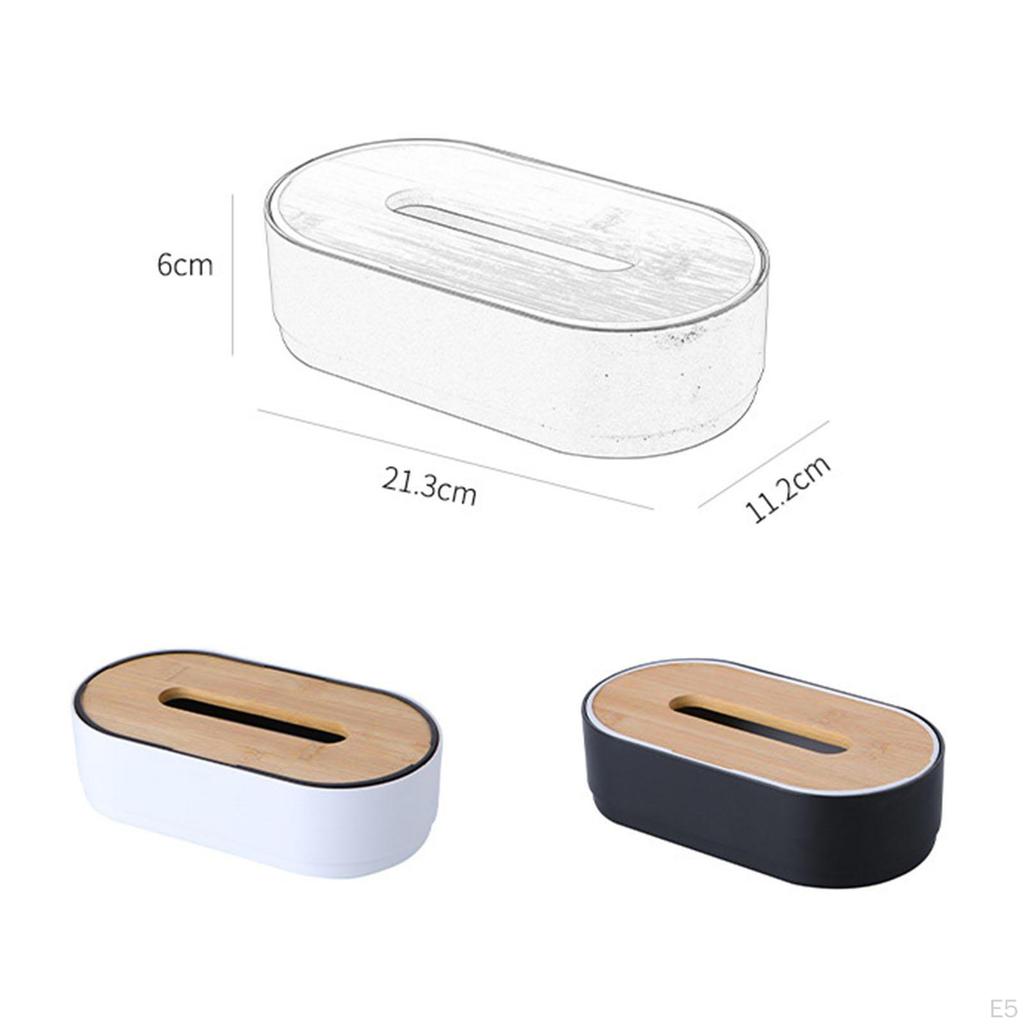 Elegant Wooden Tissue Box Organizer for Home and Office