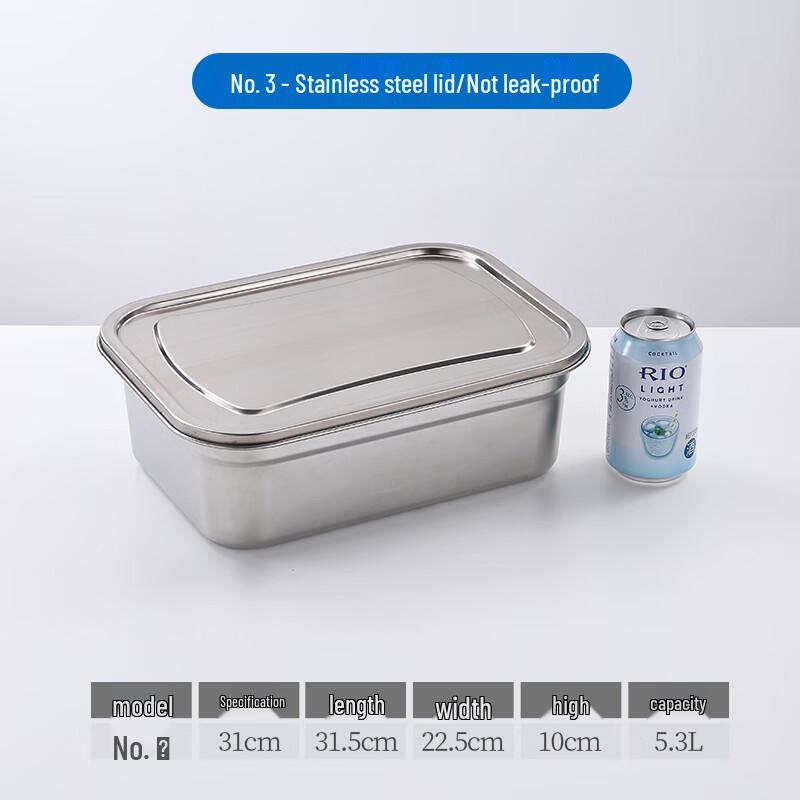 304 Stainless Steel Commercial Food Storage Container