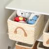 1Pcs Rattan Woven Wicker Basket Kitchen Organizer Seagrass Bins New Storage Basket