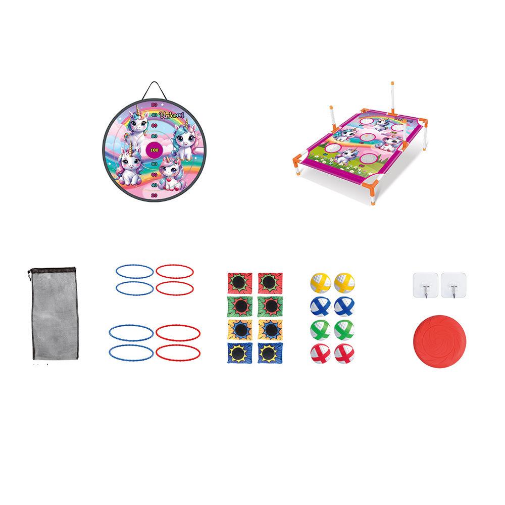 4 In 1 Luminous Target Sandbag Board Throwing Toys Kids Outdoor Throwing Game Toys Gift