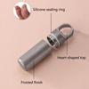 Pocket Pills Case Holder Waterproofs Titanium Pills Box Keychains Portable Seal Medicine Storage Bottles Enduring