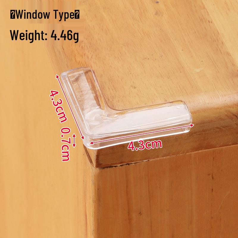Teardrop-Shaped Transparent Silicone Corner Protectors for Furniture - Child Safety Soft Edge PVC Guards