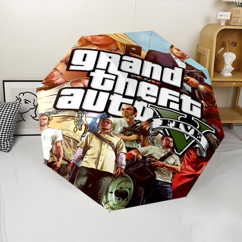1ks GTA deštník, ochrana proti slunci a UV záření. Má osm pevných žeber pro venkovní použití a je dokonalým svátečním dárkem