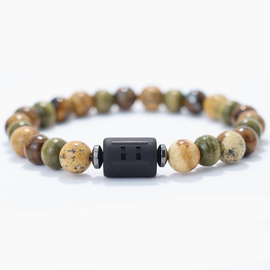 Twelve Zodiac Signs Beaded Bracelet Natural Hematite Tiger Eye Stone Braclet Men Women Buddha Beads Yoga Healing Couple Braslet