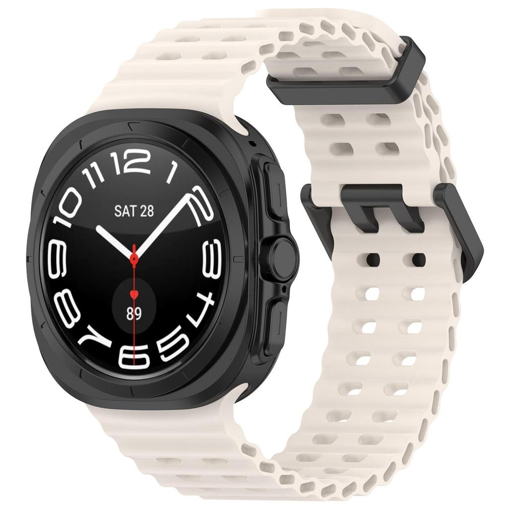 Silikonarmband för Samsung Galaxy Watch ultra 47mm Rem Sportarmband Marin Tillbehör Armband Correa Galaxy Watch 7 ultra 47mm