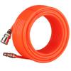 PLEAVIT Air Hose, 6.5mm Inner Diameter, 10mm Outer Diameter, One-Touch Coupler, Polyurethane, 20m, Red