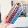 KEYSION Fashion Laser Gradient Colorful Phone Case for iPhone 16 Pro Max Soft TPU+PC Shockproof Back Cover for iPhone 16 Plus