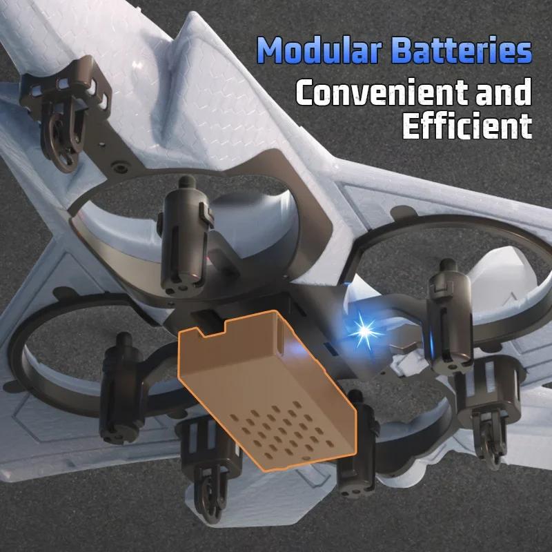 Non-Toxic Jjrc H128 Rc Glider Plane 2.4G Remote Control Helicopter Gravity Sensing Aircraft With Light Foam Fighters For Children