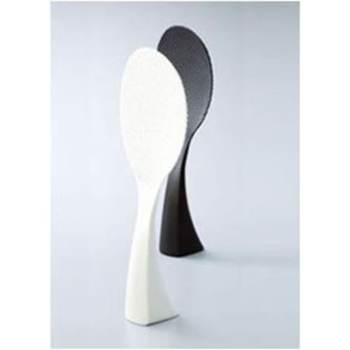 Marna Standing Rice Scoop, White (Freestanding / Rice Scoop / Made in Japan) Non-Stick (Embossed) Standing Rice Scoop K386W