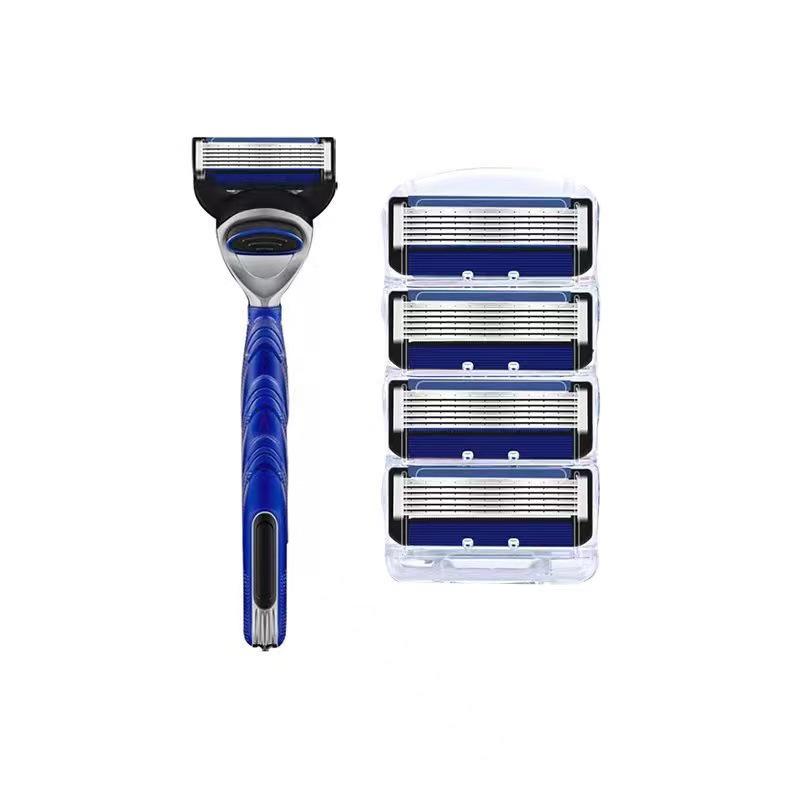 Geely Men's 6-Layer Manual Razor Blades - Universal Shaving for Beard, Knife, and 5-Layer Razor Compatibility