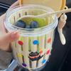 Portable Double-Layer Fruit & Salad Container with Utensils
