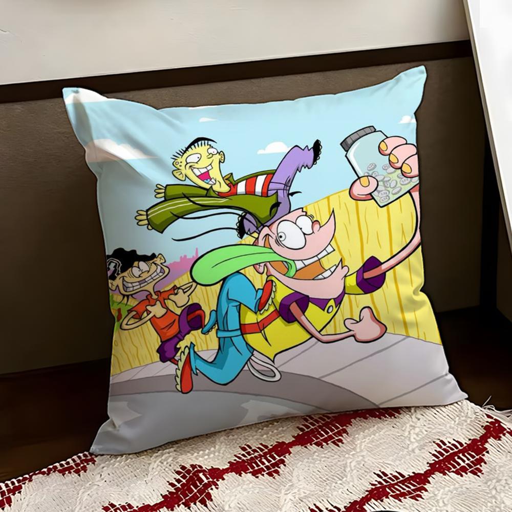EEd Edd n Eddy Cushion Cover Reversible Soft Durable Pillow Cover Home Car MultiScene Use for Daily Comfort