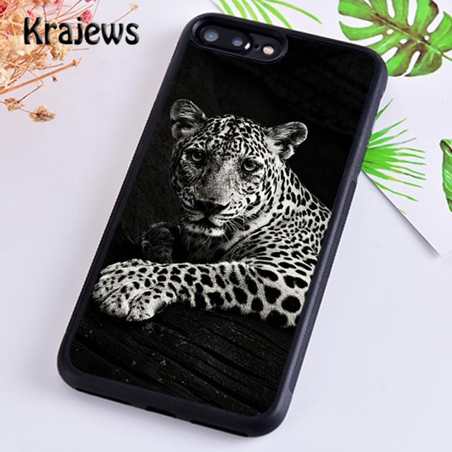 Krajews Leopard print Pattern Tiger Phone Case Cover For iPhone 17 Air 16 15 14 plus 12 13 pro max coque Fundas