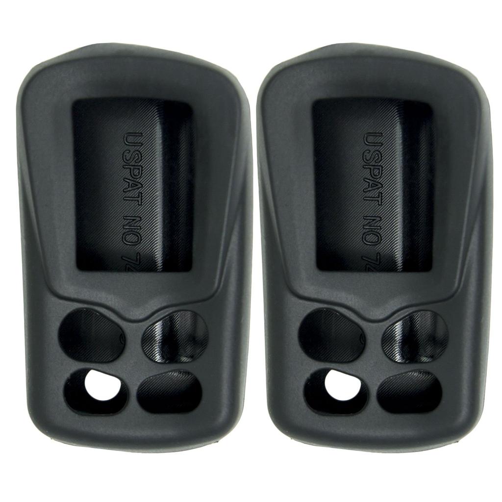 Keyless2Go Silicone Cover Protective Case for Viper Python Remote 479V, Black, Pack of 2