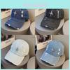 Vintage Denim Baseball Cap For Women Men With Embellished Water Drip Stars Stylish Sun Hat