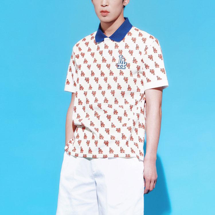 New MLB Los Angeles Dodgers Polo Shirt Unisex White 3LPQM0133-07CRS