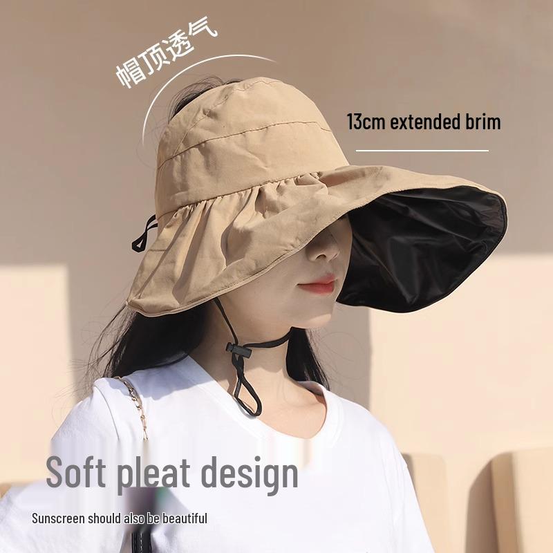 Korean Style Women's UV Protection Sun Hat with Wide Brim