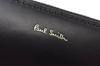 Paul Smith Leather Luxe Shine Men's Cowhide Leather Zip-Around Long Wallet, Black