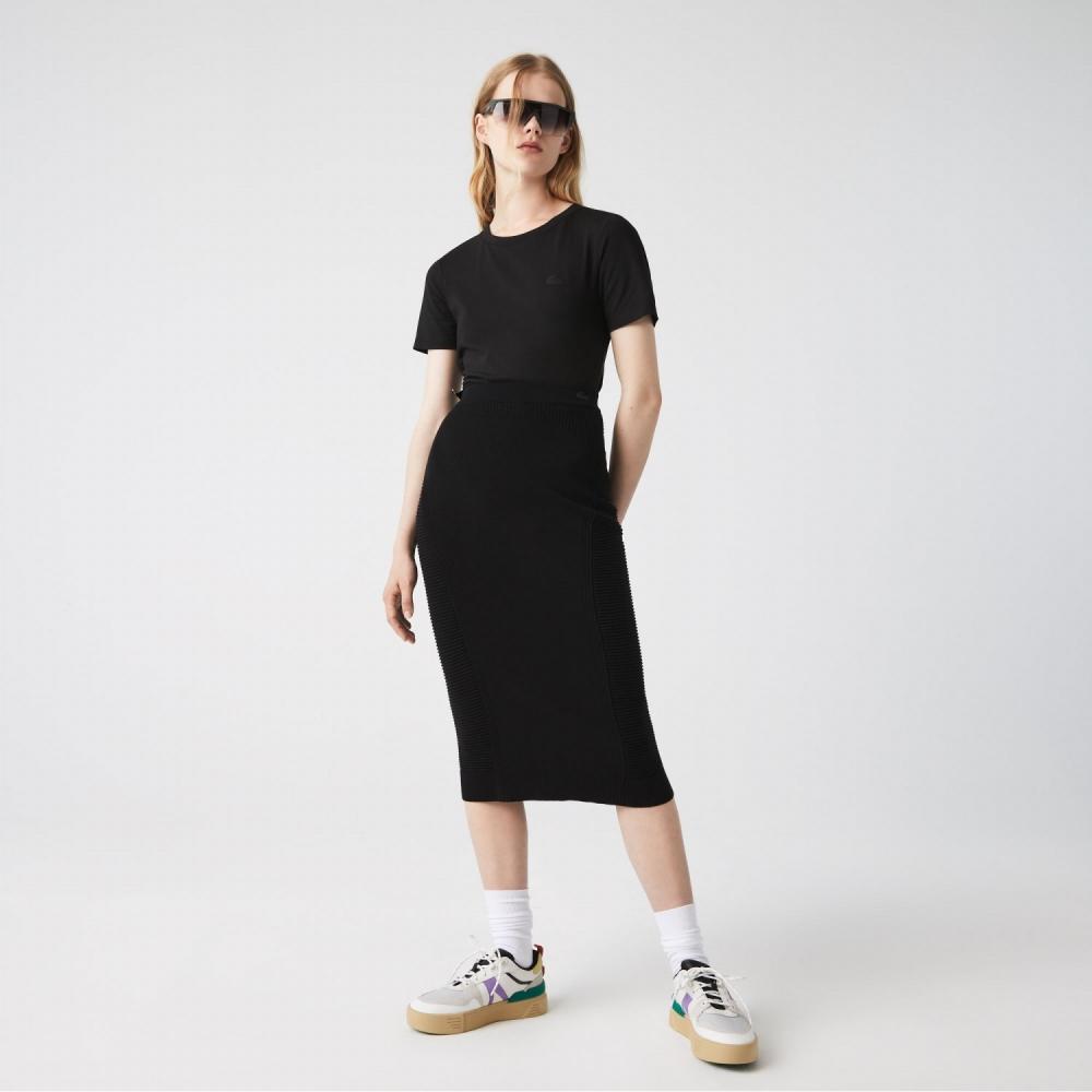 

LACOSTE Женская вязаная юбка миди JF964452N 031
