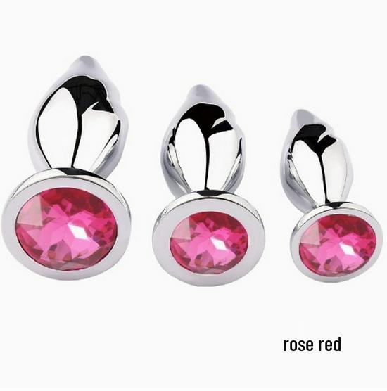 G-Spot Rear Garden Metal Butt Plug: Unisex Adult Flirting Toy
