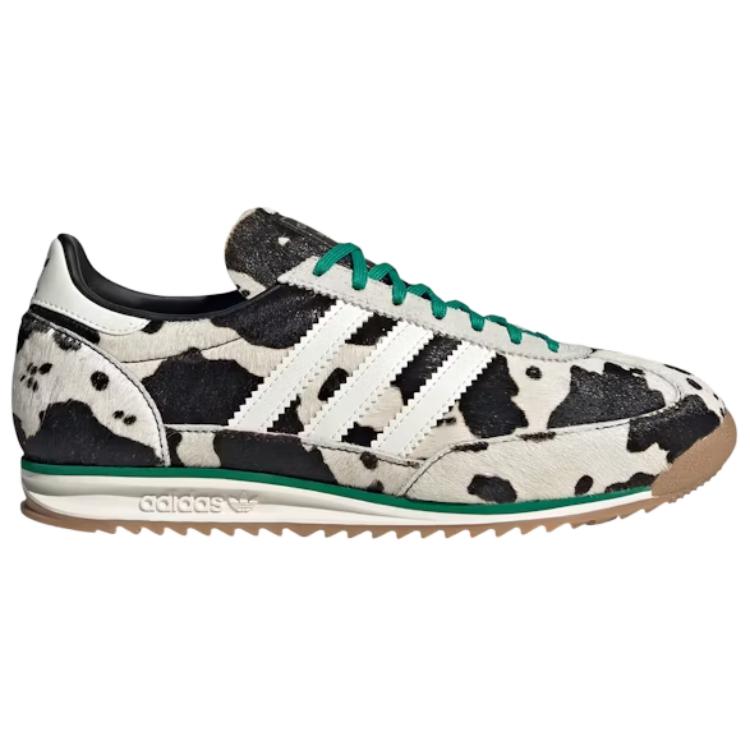 Adidas Women's SL72 Og 'Cowprint Core Black Court Green' Sneakers JR1639