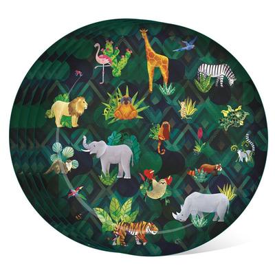 Pkrplat03 Animal King Plastic Picnic Plates