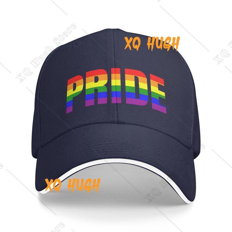 Personalisierte Gay Pride Baseballkappe Outdoor Herren Damen Verstellbar Regenbogen LGBT Papa Hut Herbst