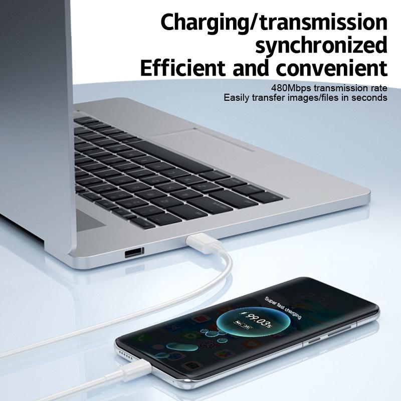 10A Fast Charging Data Cable Type-C Automatic Power Off Simple 2M Car Data Cable Suitable For Huawei Xiaomi Android Universal