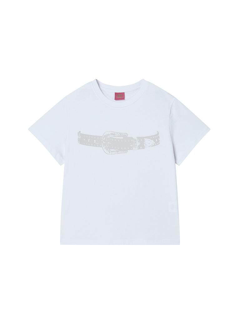 NYXX Belt Tee White