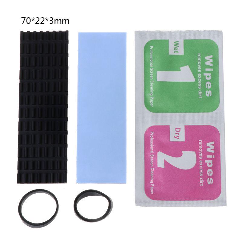 

Aluminum Cooling Heat Sink Thermal Pads Heat Dissipation Radiator Thickness 3mm for M.2 Sata PCI-E NVME M2 SSD Heatsink 1