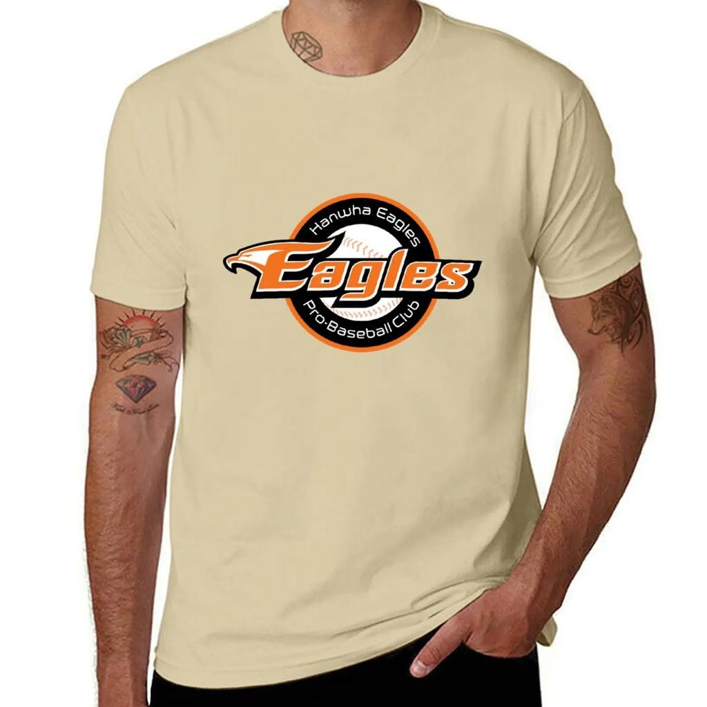 KBO HANWHA EAGLES Logo Emblem - Korea Baseball Merch Hat Snapback Caps Mug Cup T-Shirt Korean Fashion Mens Big and Tall T Shirts