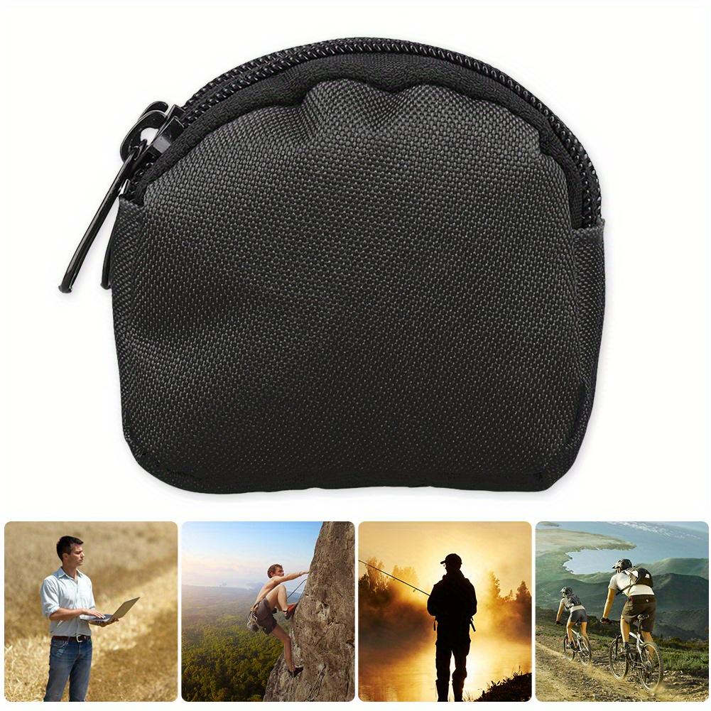 Outdoor Tactical Wallet Multi-functional Coin Purse with Zipper Closure Small Change Bag for Men for Camping Hiking Hunting