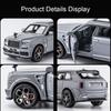 1:36 Rolls-royce Cullinan 911 Legierung Miniaturmodell Diecast Spielzeugauto Türen geöffnet Sound Licht Rückzugsfahrzeuge Autos Dekorationen